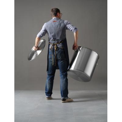 Vysoká nádoba na dušení - s víkem, HENDI, Budget Line, 98L, ⌀500x(H)500mm | 835104